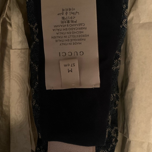 Gucci Indigo GG Denim Headband - Picture 4 of 4